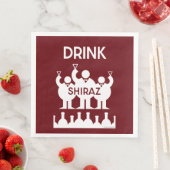Shiraz Wine Drinkers Serviette (Beispiel)