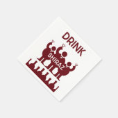 Shiraz Wine Drinkers Serviette (Ecke)