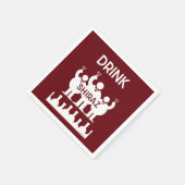 Shiraz Wine Drinkers Serviette (Ecke)