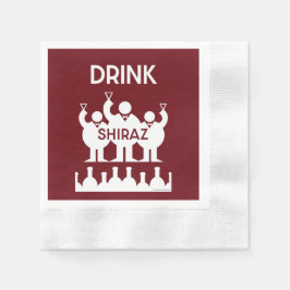 Shiraz Wine Drinkers Serviette