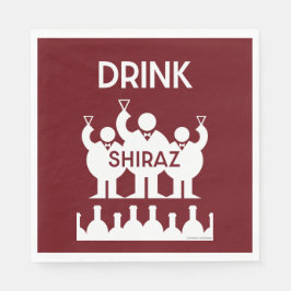 Shiraz Wine Drinkers Serviette
