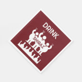 Shiraz Wine Drinkers Serviette (Ecke)