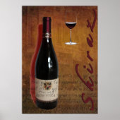 shiraz wine poster (Vorne)