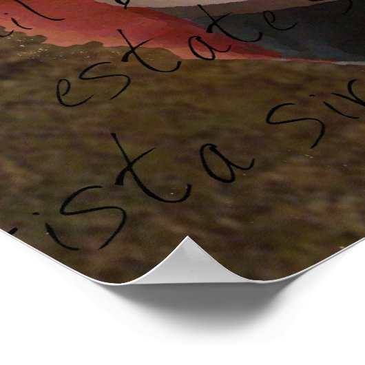 shiraz wine poster (Ecke)