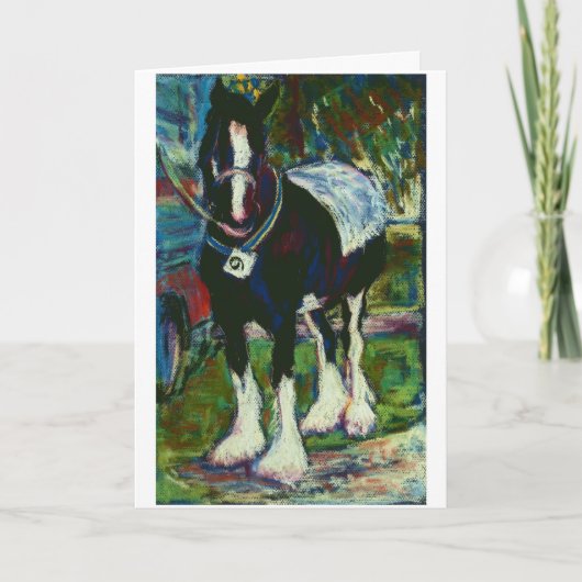 Shire Horse Birthday Card Karte (Vorderseite)