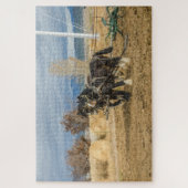 Shire Horses and Plow - 1014 Stück Puzzle (Vertikal)