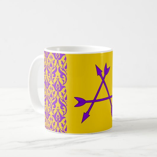 Shire of Arrow Flight Populace-Abzeichen Kaffeetasse (Vorderseite Links)