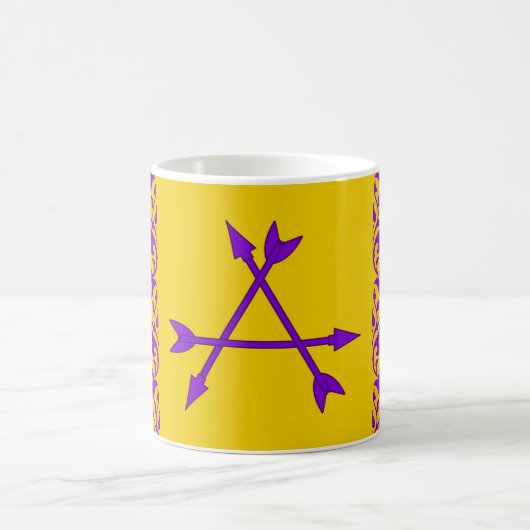 Shire of Arrow Flight Populace-Abzeichen Kaffeetasse (Mittel)