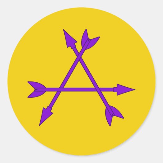 Shire of Arrow Flight Populace-Abzeichen Runder Aufkleber (Vorderseite)