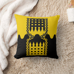 Shire of Schattentor Populace Abzeichen Throw Kiss Kissen