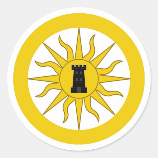 Shire of Sol Haven Populace Abzeichen Runder Aufkleber (Vorderseite)