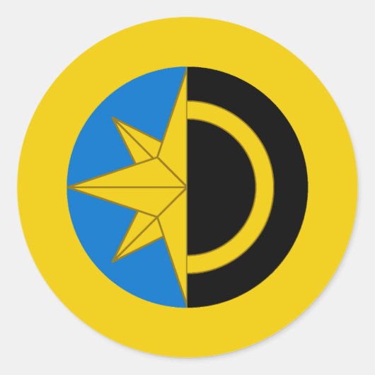 Shire of the Shadowlands Populace Abzeichen Runder Aufkleber (Vorderseite)