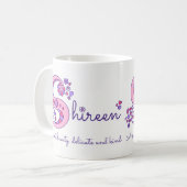 Shireen dekorative S Monogramm-Tasse Kaffeetasse (Vorderseite Links)