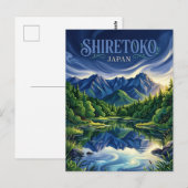 Shiretoko Fünf Seen Japan Postkarte (Vorne/Hinten)