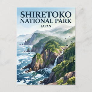 Shiretoko-Nationalpark Japan Postkarte