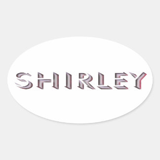 Shirley-Aufkleber Ovaler Aufkleber