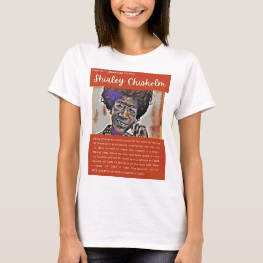 Shirley Chisholm - Figuren in der amerikanischen G T-Shirt (Vorderseite)