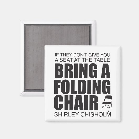 Shirley Chisholm Folding Chair Magnet (Vorderseite/Rückseite)