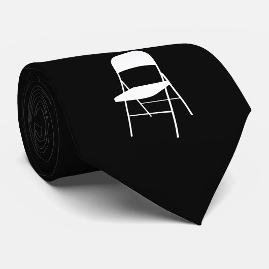 Shirley Chisholm Folding Chair Neck Tie | Black Krawatte (Gerollt)