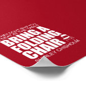 Shirley Chisholm Folding Chair Poster (Ecke)