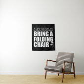 Shirley Chisholm Folding Chair Tapestry | Schwarz Wandteppich (Beispiel)