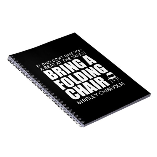 Shirley Chisholm Folgekessel Notebook Notizblock (Rechte Seite)