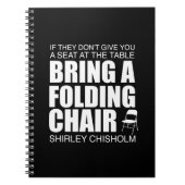 Shirley Chisholm Folgekessel Notebook Notizblock (Vorderseite)