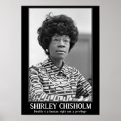 SHIRLEY CHISHOLM - SCHWARZE GESCHICHTE POSTER (Vorne)