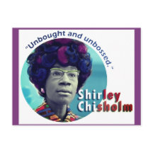 Shirley Chisholm "unbesetzt" Postkarte