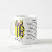 Shirley, Geschichte, Bedeutung und die Kaffeetasse (Vorderseite Links)