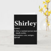 Shirley Name Definition Lustig D  Karte (Gelbe Blume)