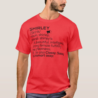 Shirley Name Definition Shirley Weiblicher Vorname T-Shirt