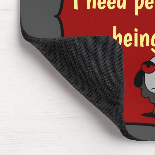 Shirley Sheep Funny Sarcasm Anger Management Dumb Mousepad (Ecke)