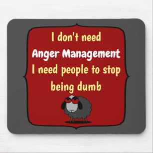 Shirley Sheep Funny Sarcasm Wut Management Dummy Mousepad