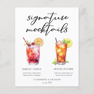 Shirley Temple Arnold Palmer Mocktails Menü