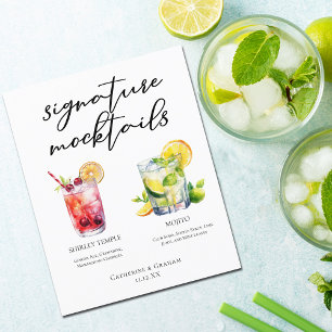 Shirley Temple Mojito Signature Mocktails Menü