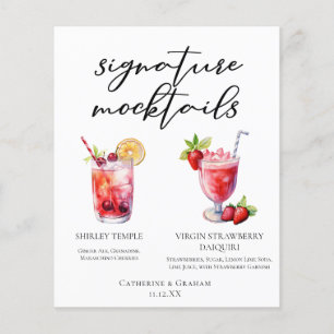 Shirley Temple Strawberry Daiquiri Mocktails Menü