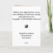 Shirleys Iris Karte (Rückseite)