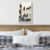 Shiro Kasamatsu Ansammlung Cormorants ukiyo-e Leinwanddruck (Insitu (Schlafzimmer))