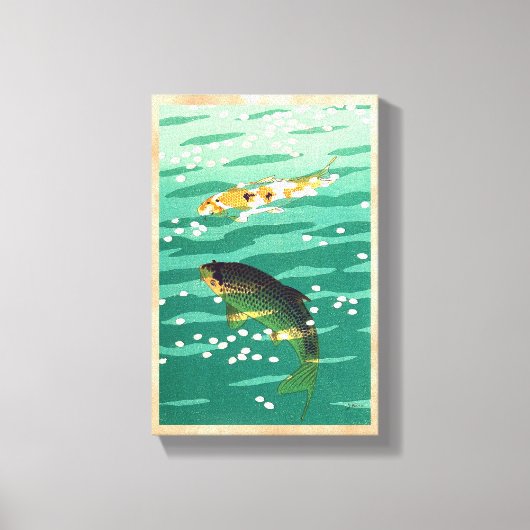 Shiro Kasamatsu Karp Koi Fischteich japanese Art Leinwanddruck (Vorderseite)