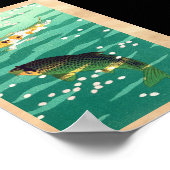 Shiro Kasamatsu Karp Koi Fischteich japanese Art Poster (Ecke)