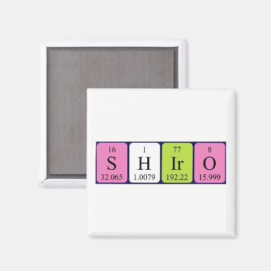 Shiro Periodenmagnet Magnet (Vorderseite/Rückseite)