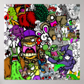 Shiroi Usagi Leinwand Poster (Vorne)