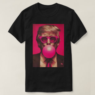 Shirt 2025 Funny Cool Donald Trump Pink Bubble Gum