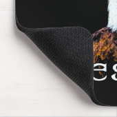 Shirt-Adler mit rosa Strick-Hut für Solid Mousepad (Ecke)