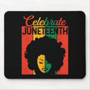 Shirt Afro Black Women 1865 Unabhängigkeit Mousepad