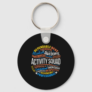 Shirt Aktivitäts-Squad-Profis Woche Direktor Schlüsselanhänger