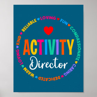 Shirt Aktivitätsdirektor Aktivitätsprofis Wir Poster