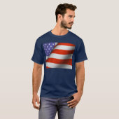 Shirt - amerikanische Flagge (Vorne ganz)