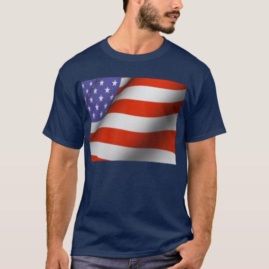 Shirt - amerikanische Flagge (Vorderseite)